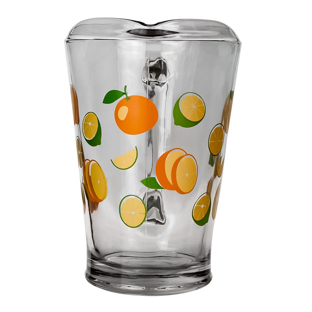 Juego de agua de vidrio 7 piezas naranjas 1 C431 Libbey
