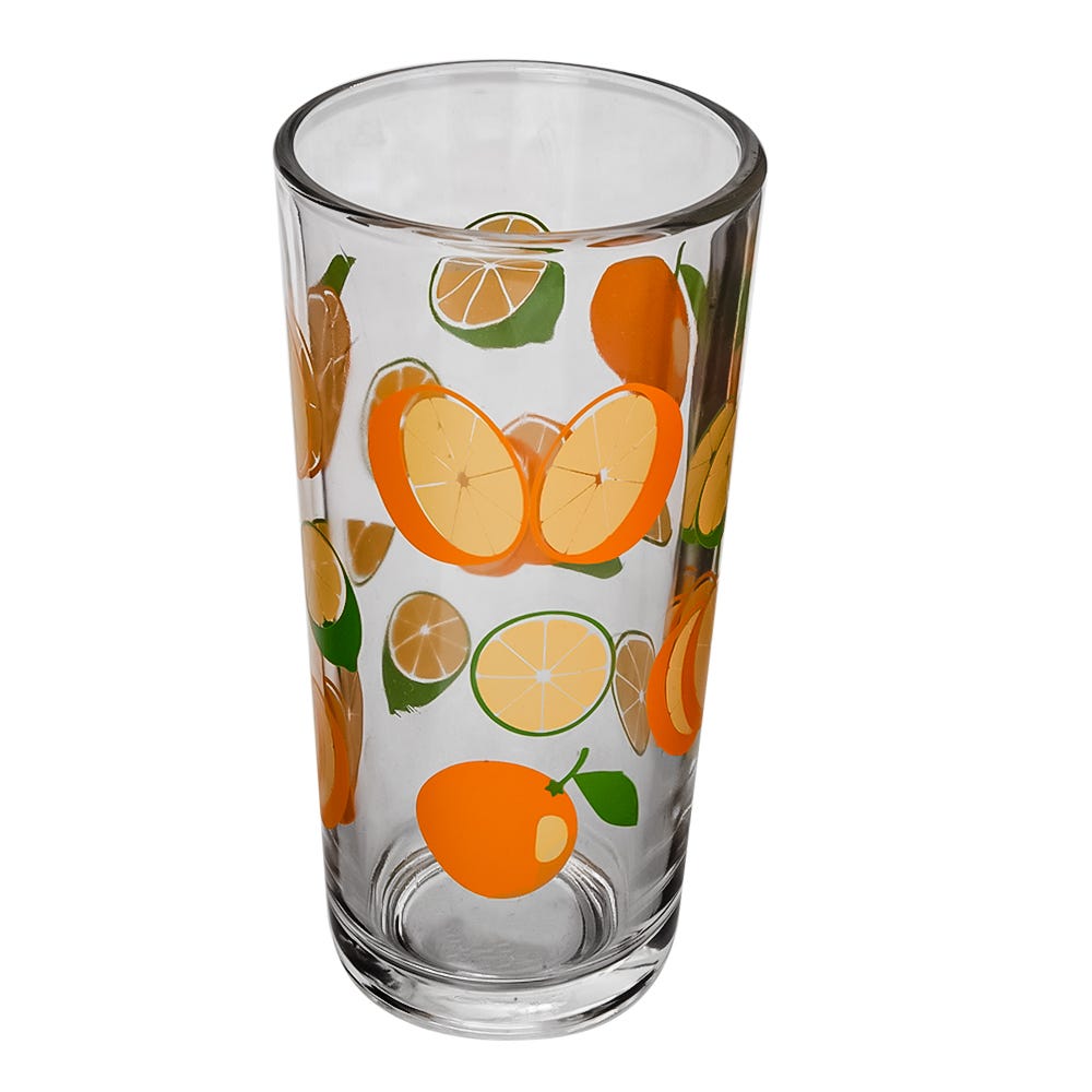 Juego de agua de vidrio 7 piezas naranjas 1 C431 Libbey