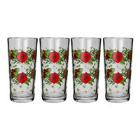 Juego de vasos de vidrio 6 piezas rosas rojas 8360 Libbey