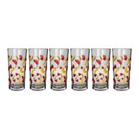 Juego de vasos de vidrio 6 piezas plátanos y sandias 8360 Libbey