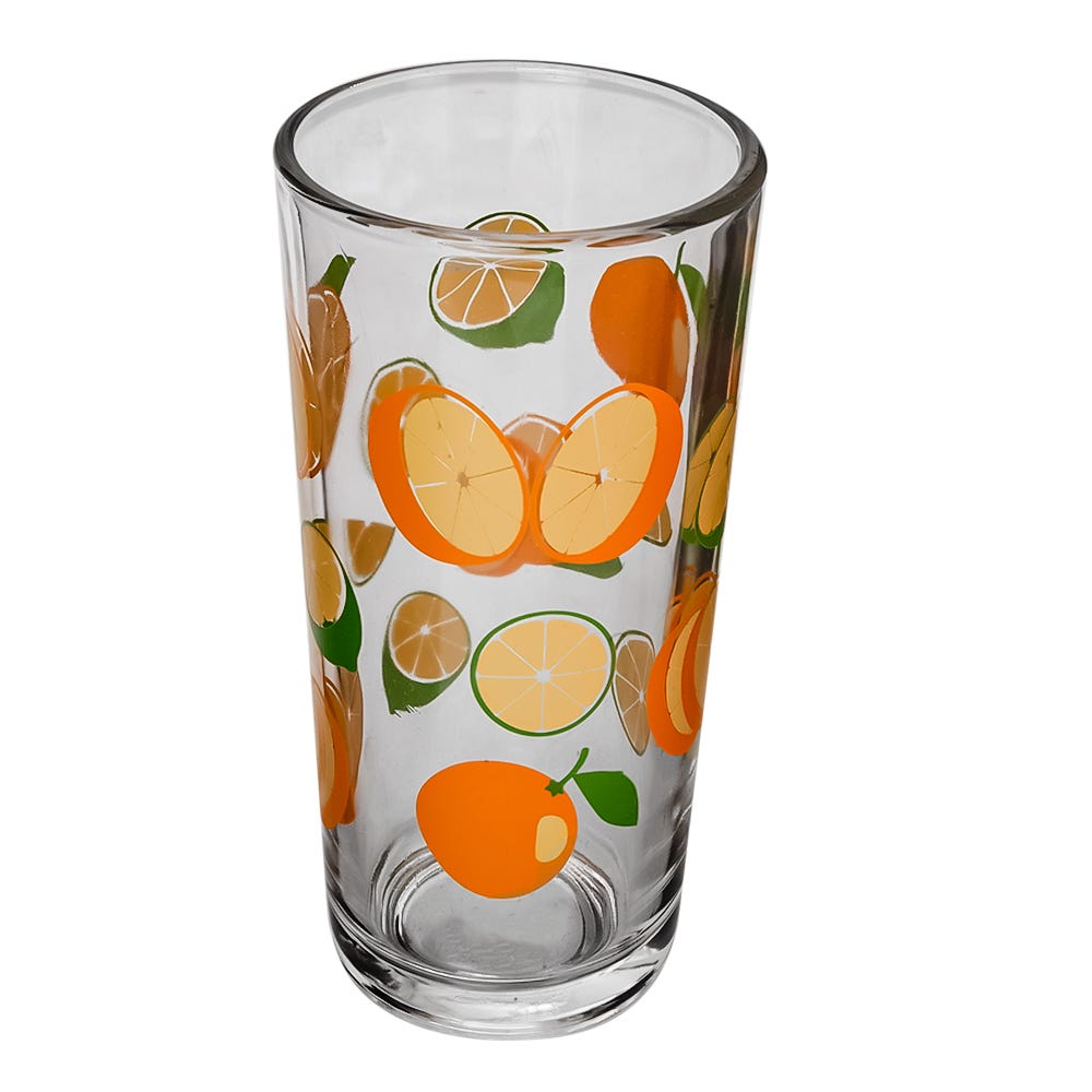 Juego de vasos de vidrio 6 piezas naranjas 1 8360 Libbey