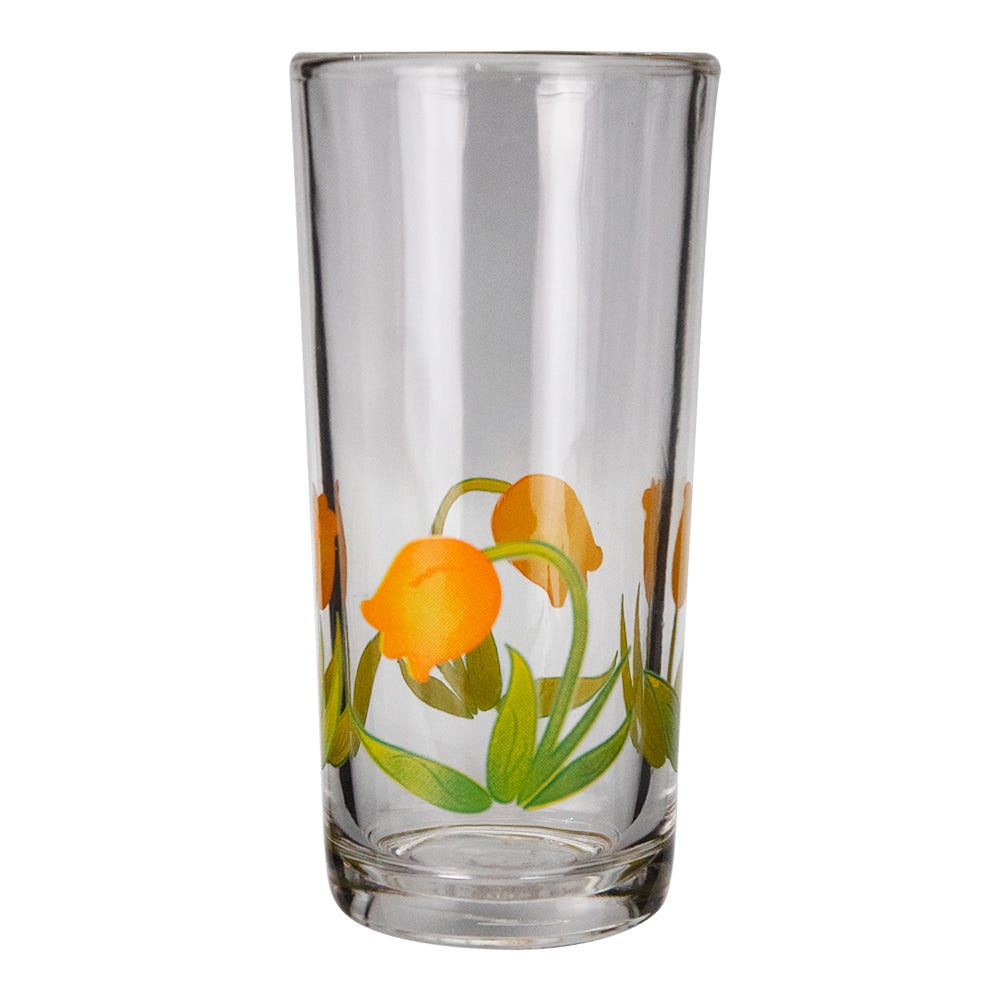 Juego de vasos de vidrio 6 piezas 295 ml Tulipanes 8360 Crisa