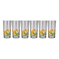 Juego de vasos de vidrio 6 piezas 295 ml Tulipanes 8360 Crisa