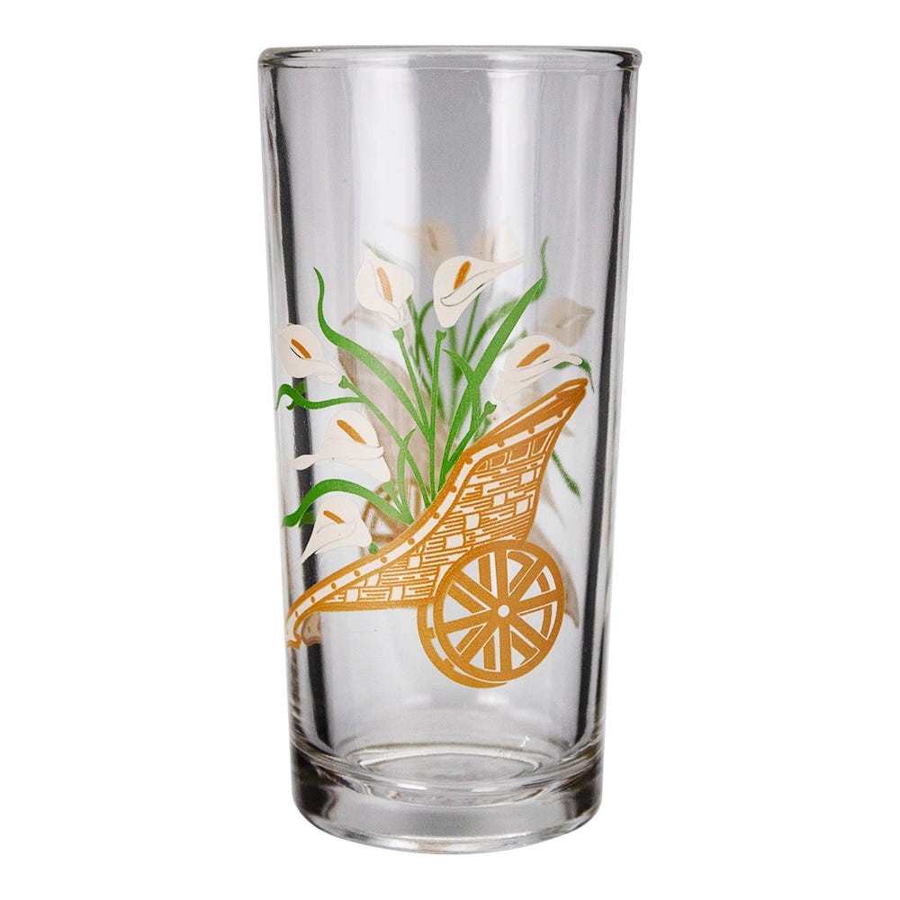 Juego de vasos de vidrio 6 piezas 295 ml Canasta alcatraz 8360 Crisa