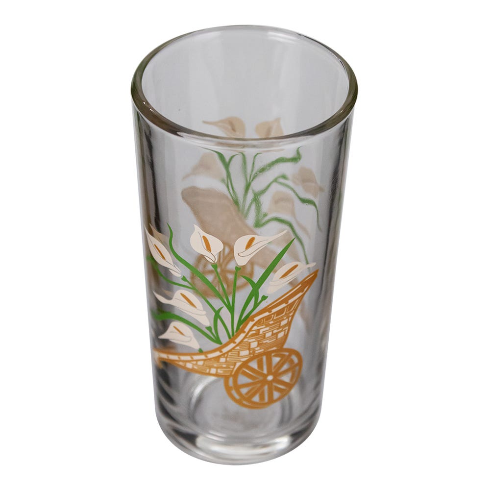 Juego de vasos de vidrio 6 piezas 295 ml Canasta alcatraz 8360 Crisa