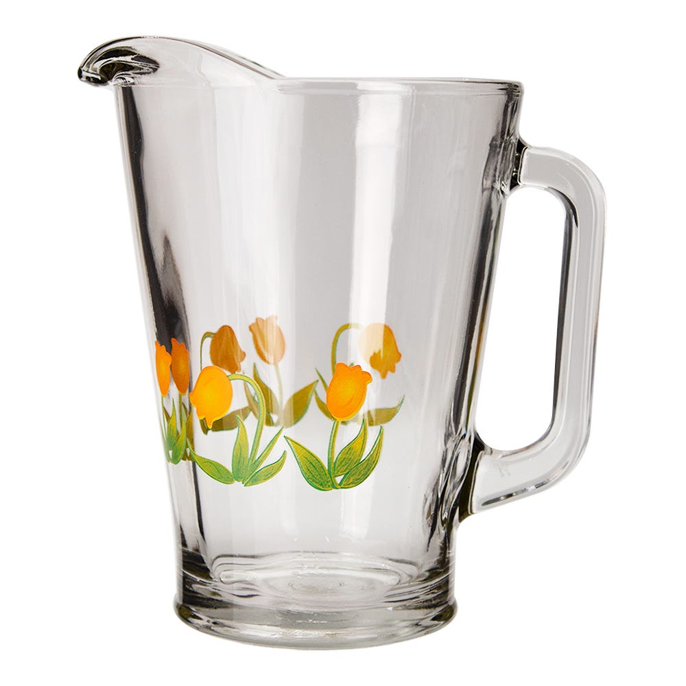 Juego de agua de vidrio 5 piezas Tulipanes 8369 Crisa