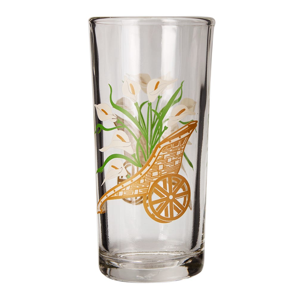 Juego de agua de vidrio 5 piezas Canasta alcatraz 8639 Crisa