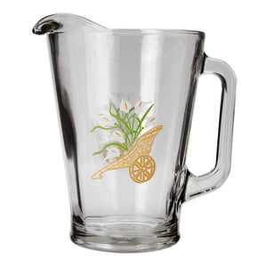 Juego de agua de vidrio 7 piezas Canasta alcatraz C431 Crisa