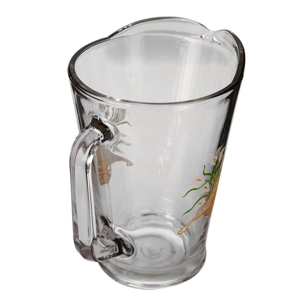 Juego de agua de vidrio 7 piezas Canasta alcatraz C431 Crisa