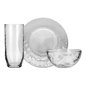Vajilla de vidrio 9 piezas Alaska C628 Crisa