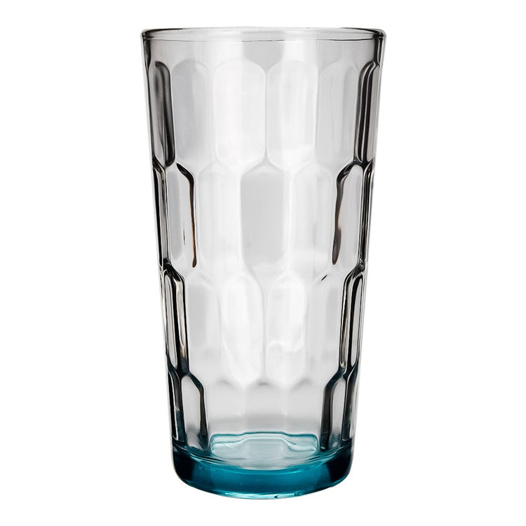 Juego de 6 vasos de vidrio 250 ml Iglu atom azul 0150 Crisa