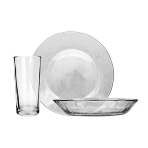 Vajilla de vidrio 12 piezas Arcos cristalina 8834 Crisa