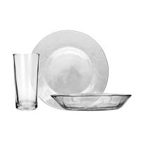 Vajilla de vidrio 12 piezas Arcos cristalina 8834 Crisa