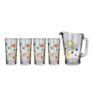 Juego de agua de vidrio 5 piezas Geométricos C988/1724084 Crisa