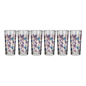Juego de 6 vasos de vidrio 250 ml Moraflor 9660/1724006 Crisa