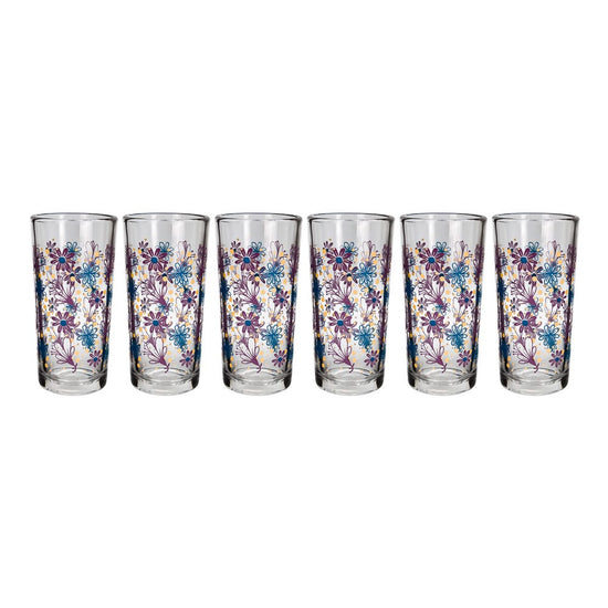 Juego de 6 vasos de vidrio 250 ml Moraflor 9660/1724006 Crisa