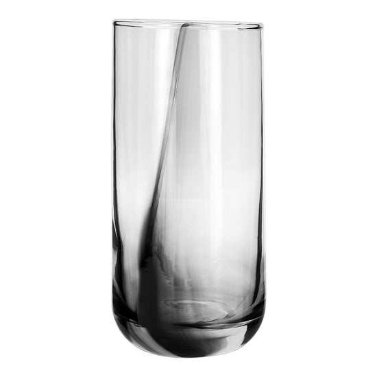 Juego de 4 vasos de vidrio 410 ml Cooler Liston negro 6098CR Crisa