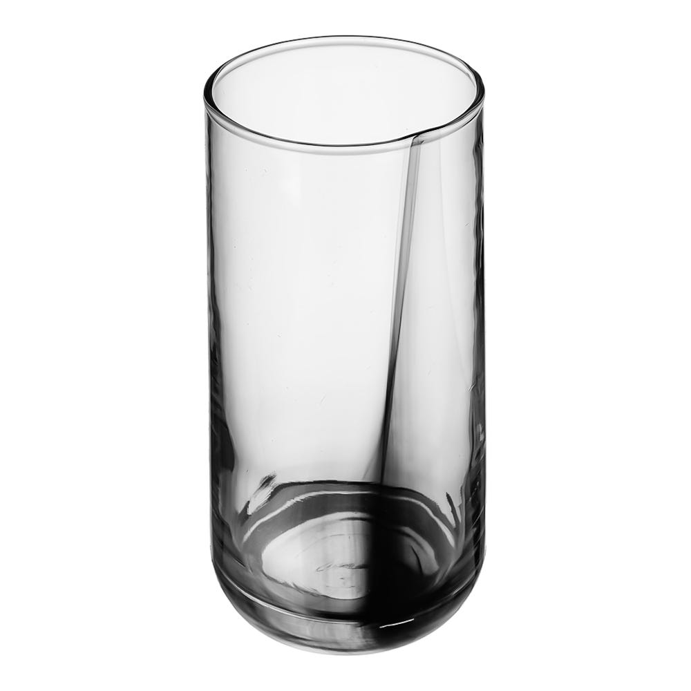 Juego de 8 vasos de vidrio listón negro A382CR Crisa