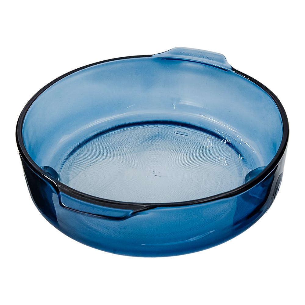 Cacerola de vidrio con tapa 3 litros Azul denim B228 Libbey