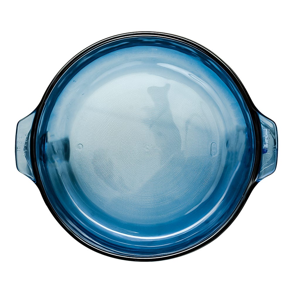 Cacerola de vidrio con tapa 3 litros Azul denim B228 Libbey