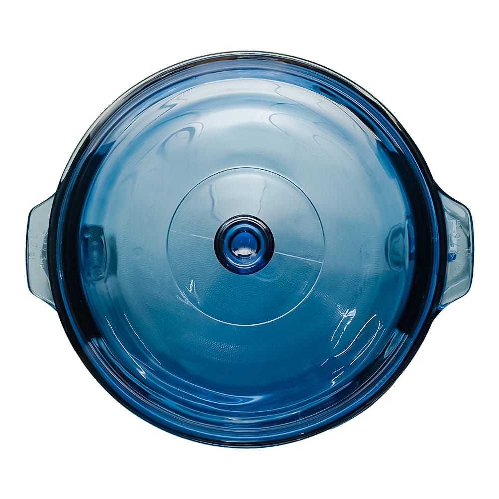 Cacerola de vidrio con tapa 3 litros Azul denim B228 Libbey