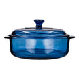 Cacerola de vidrio con tapa 1.5 litros Azul denim B560 Libbey