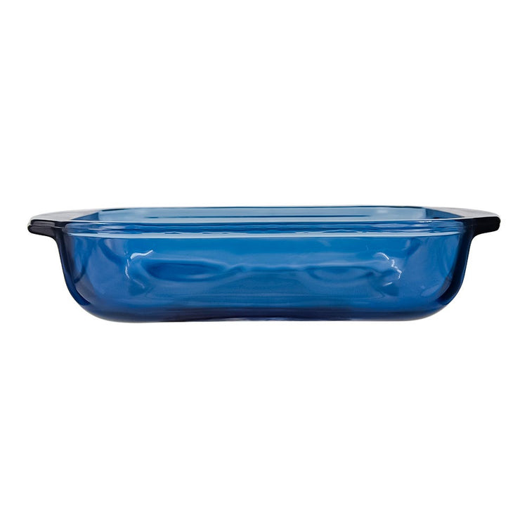 Bandeja rectangular de vidrio 1.5 litros Azul denim T002 Libbey