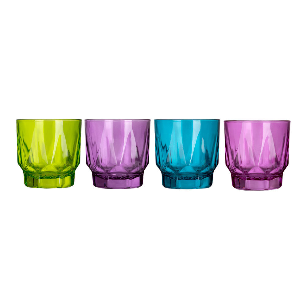 Juego de 4 vasos de vidrio 250 ml Prisma Colors 9014 Libbey