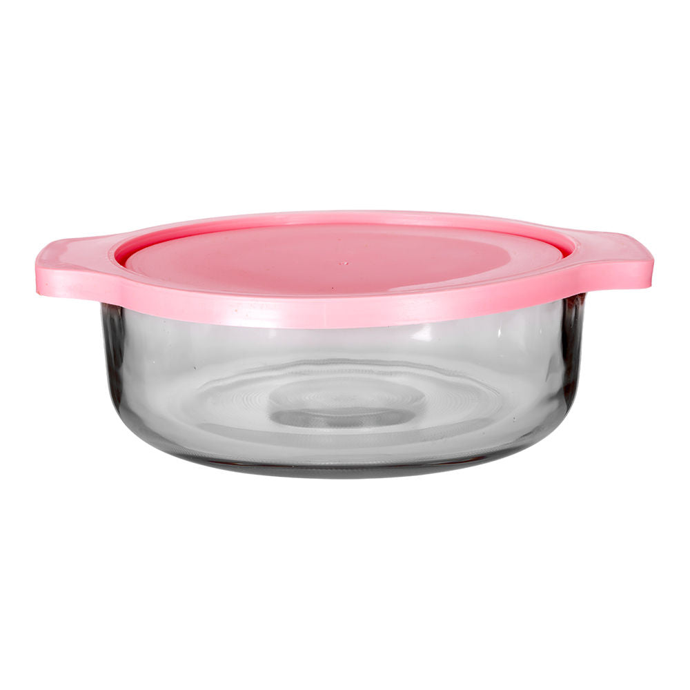 Juego de hornear 10 piezas de vidrio con tapa rosa E312 Pyr-O-Rey