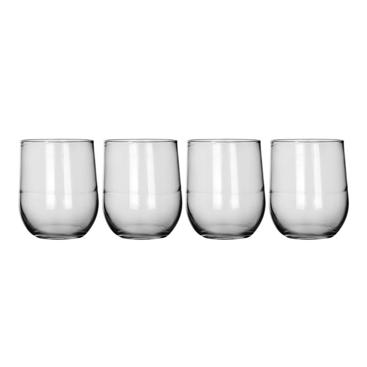Juego de 4 vasos de vidrio 497 ml Stemles 6508 Crisa