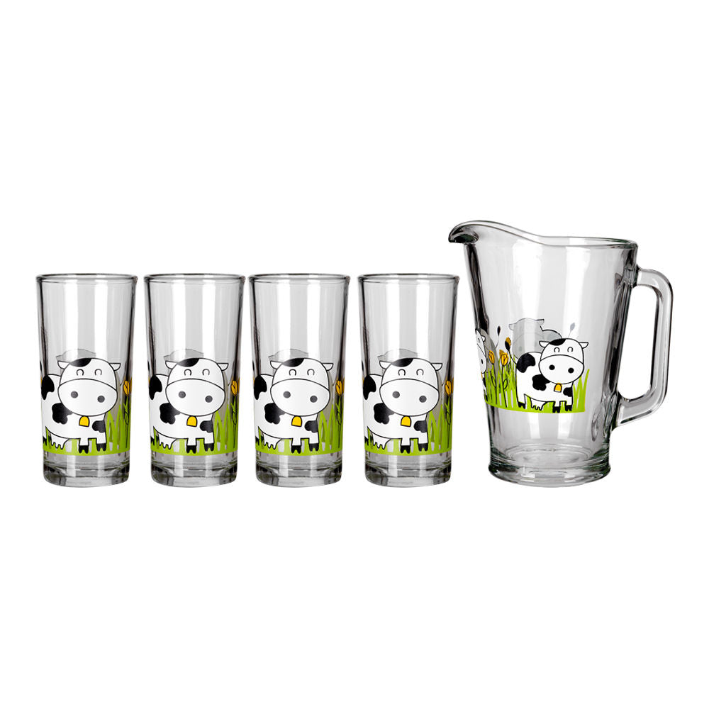 Juego de agua 5 piezas de vidrio Vacas Pasto 8639CR Crisa