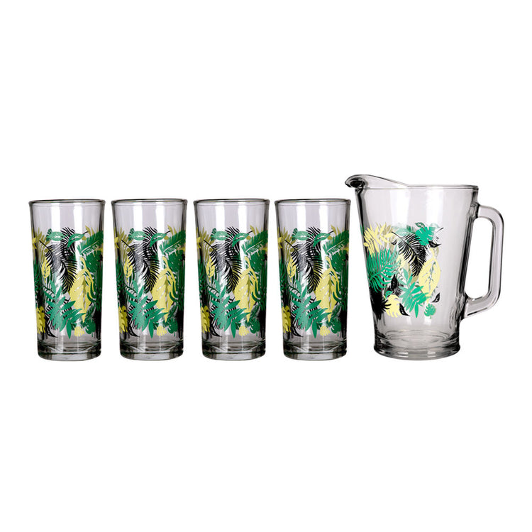 Juego de agua 5 piezas de vidrio Green Life C988CR Crisa