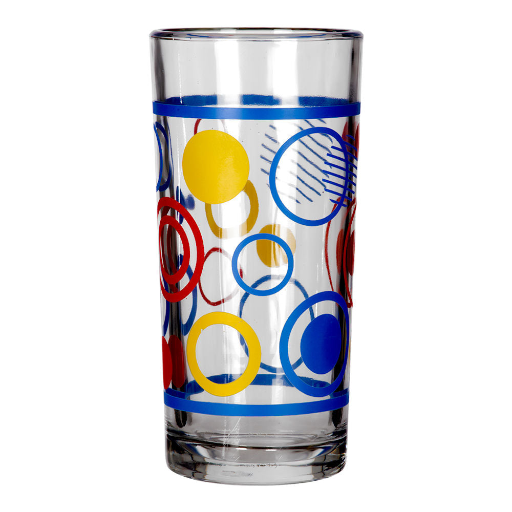 Juego de 6 vasos de vidrio 295 ml Círculos 8360CR Crisa
