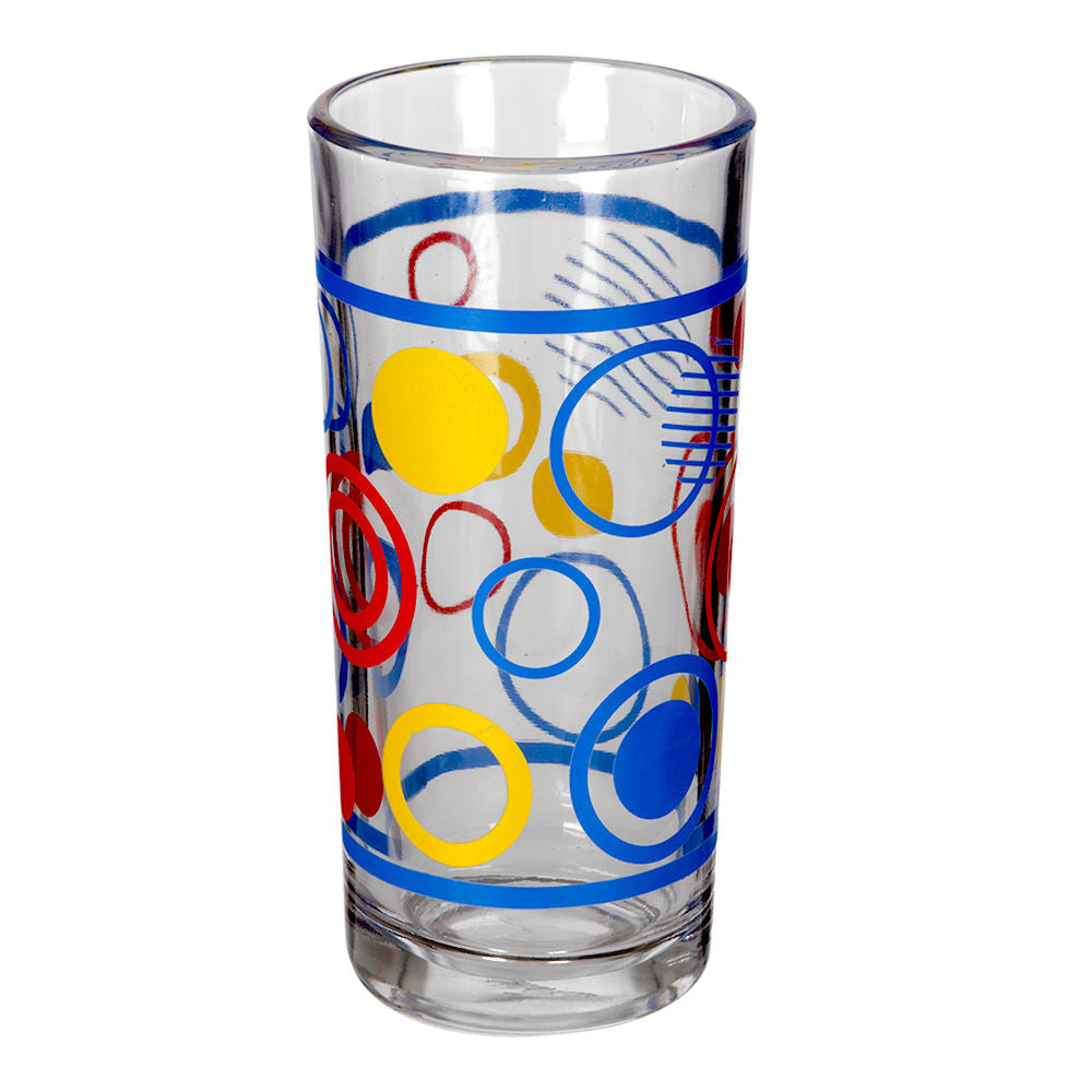 Juego de 6 vasos de vidrio 295 ml Círculos 8360CR Crisa