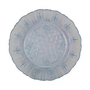 Plato hondo de vidrio Magueyes 19.7 cm misty blue 811 Crisa