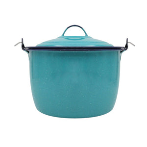 Olla convexa Núm. 20 azul turquesa Cinsa 3 L