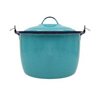 Olla convexa Núm. 20 azul turquesa Cinsa 3 L