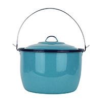 Olla convexa No. 26 azul turquesa Cinsa