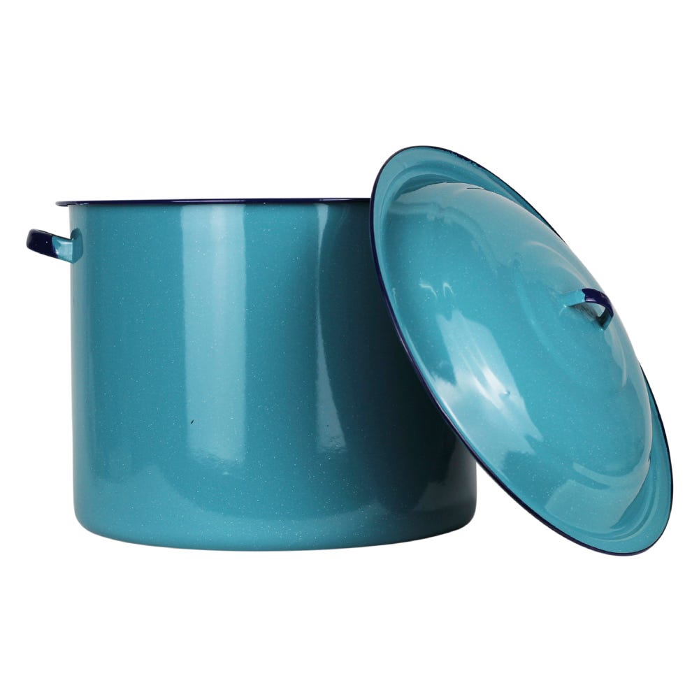 Olla recta No. 38 azul turquesa Cinsa