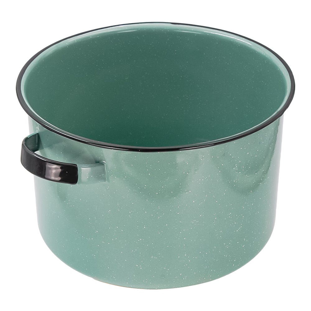 Batería de peltre 13 piezas Yaqui verde 36729/312893 Cinsa