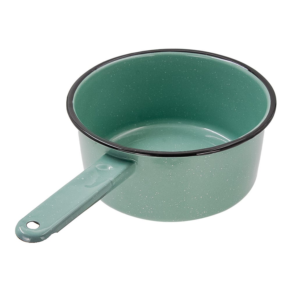 Batería de peltre 13 piezas Yaqui verde 36729/312893 Cinsa