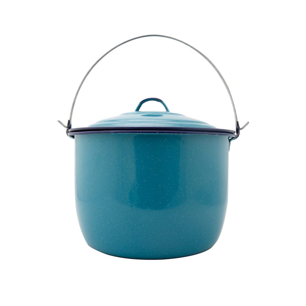 Olla convexa Núm. 24 azul turquesa Cinsa