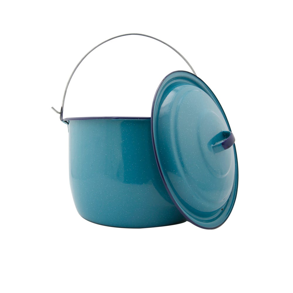 Olla convexa Núm. 24 azul turquesa Cinsa