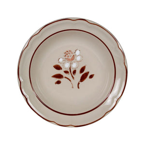 Plato sopero de cerámica 23 cm flor de otoño 3226 Santa Anita