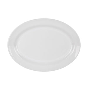 Platón oval 33 cm blanco glacial Cinsa