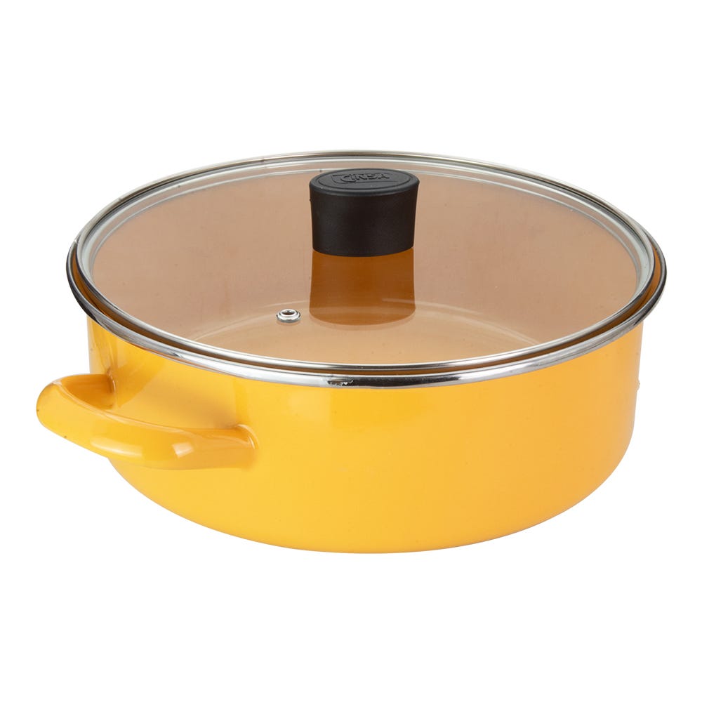 Arrocera de peltre con tapa de vidrio de 24 cm praktica 321267 Cinsa
