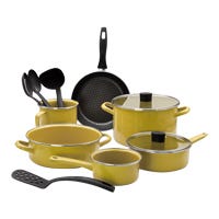 Batería de cocina de peltre 12 piezas praktica 321251 Cinsa