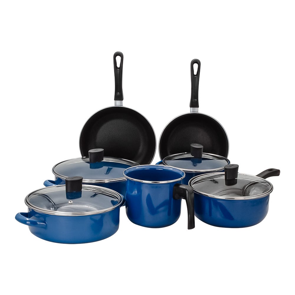 Batería de cocina de peltre 12 piezas Austria real 322145 Cinsa