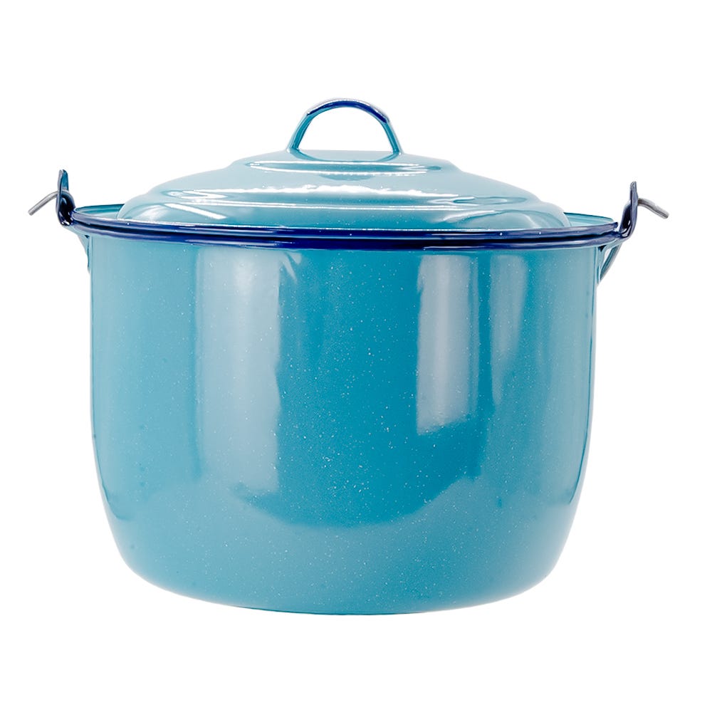 Batería de cocina de acero vitrificado Popular 10 piezas 305748 Cinsa