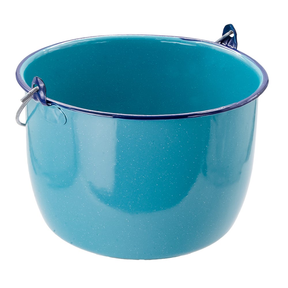 Batería de cocina de acero vitrificado Popular 10 piezas 305748 Cinsa